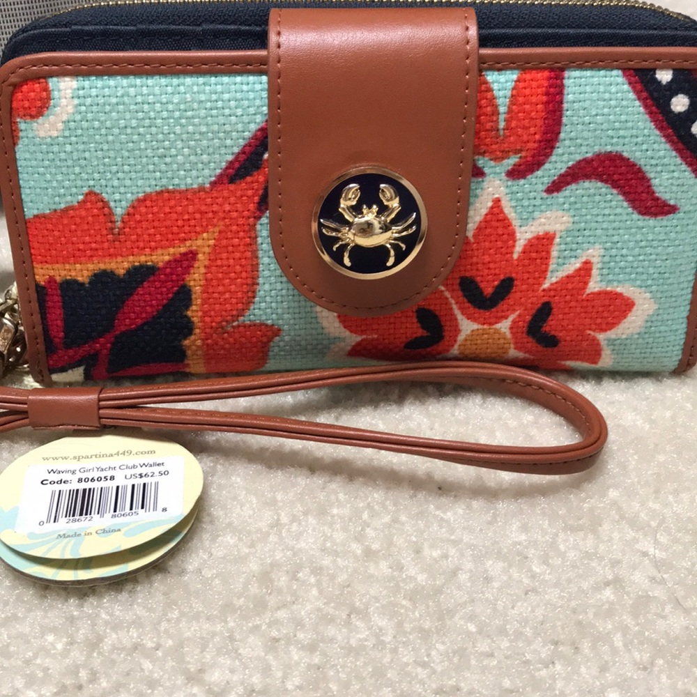 Spartina Waving Girl Yacht  Club Wallet